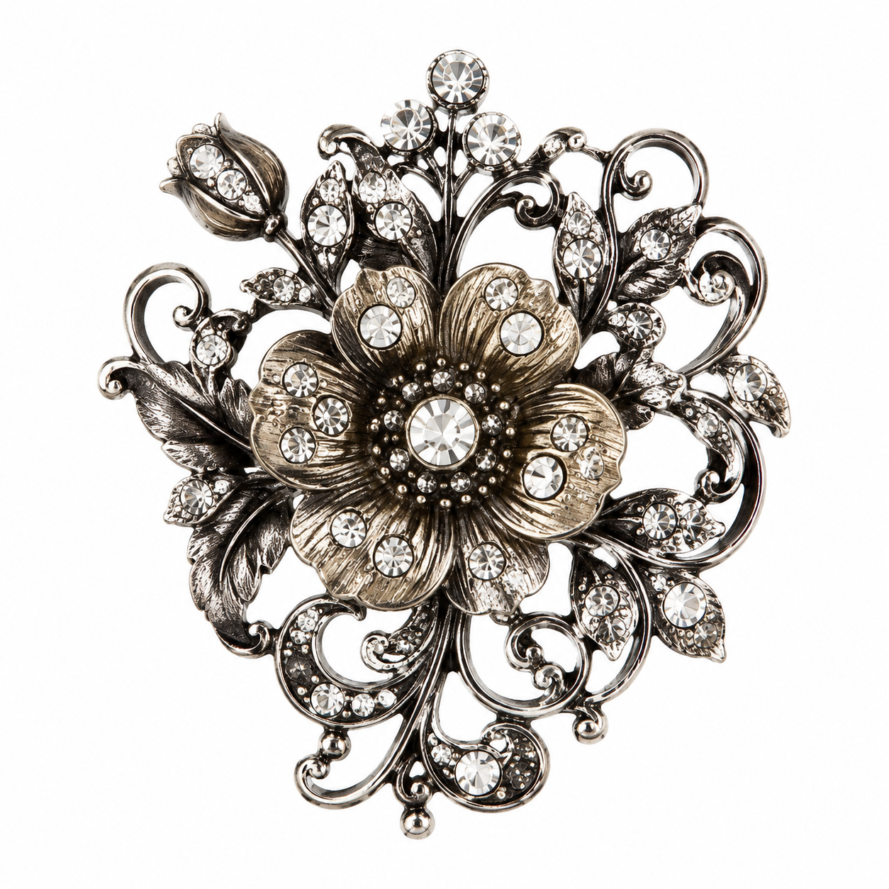 Vintage Floral Brooch