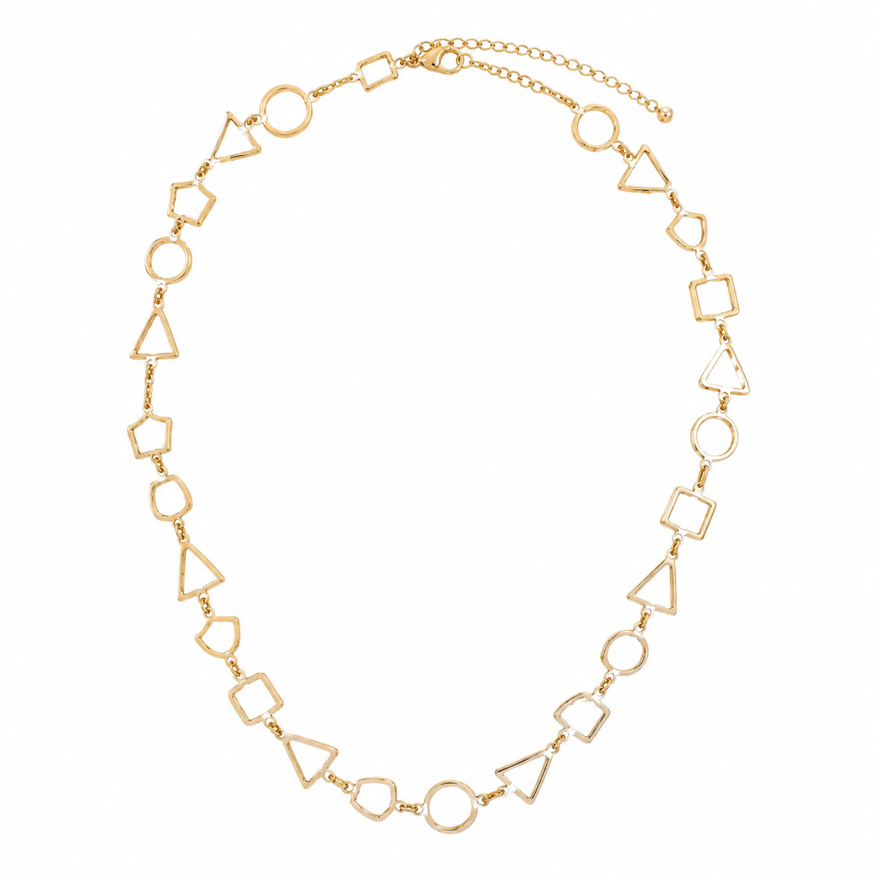 Geometric Chain Necklace