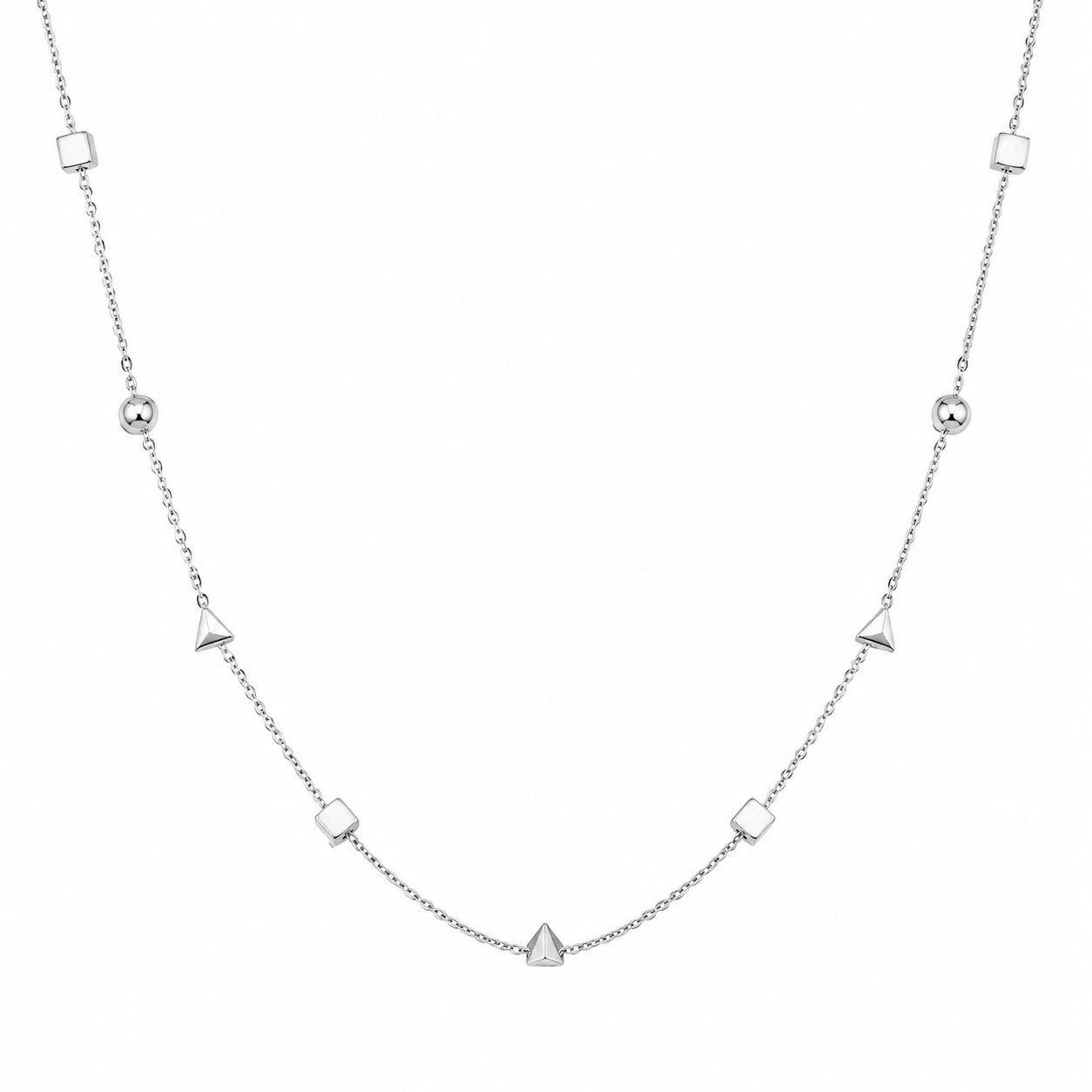 Sparkling Geometric Clavicle Chain