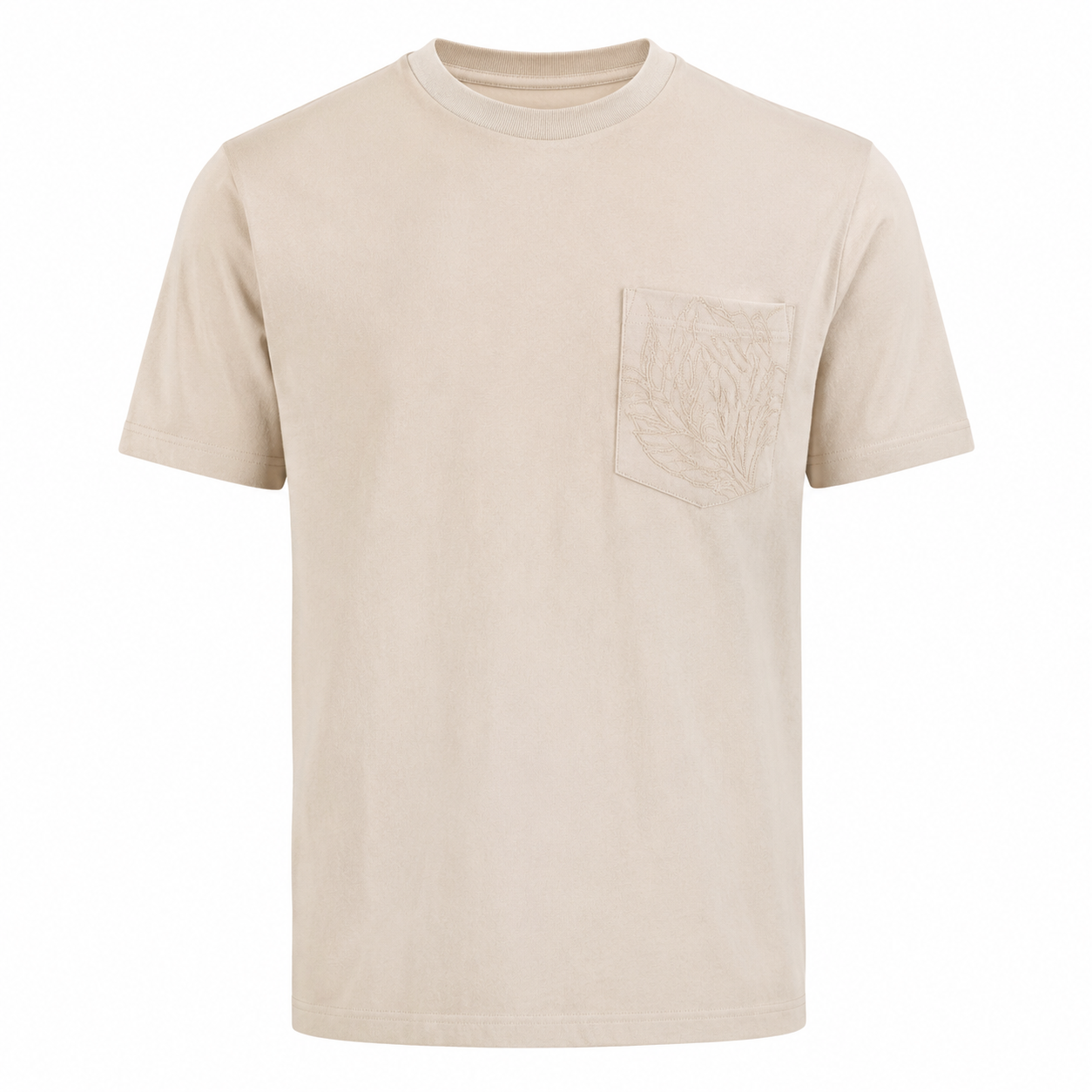 Embroidered Pocket Cotton Tee