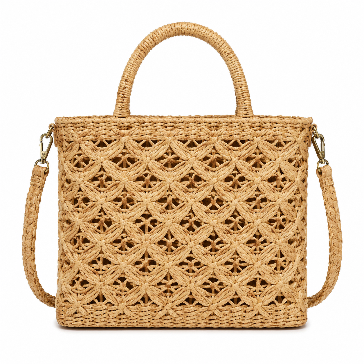 Garden-Inspired Woven Tote