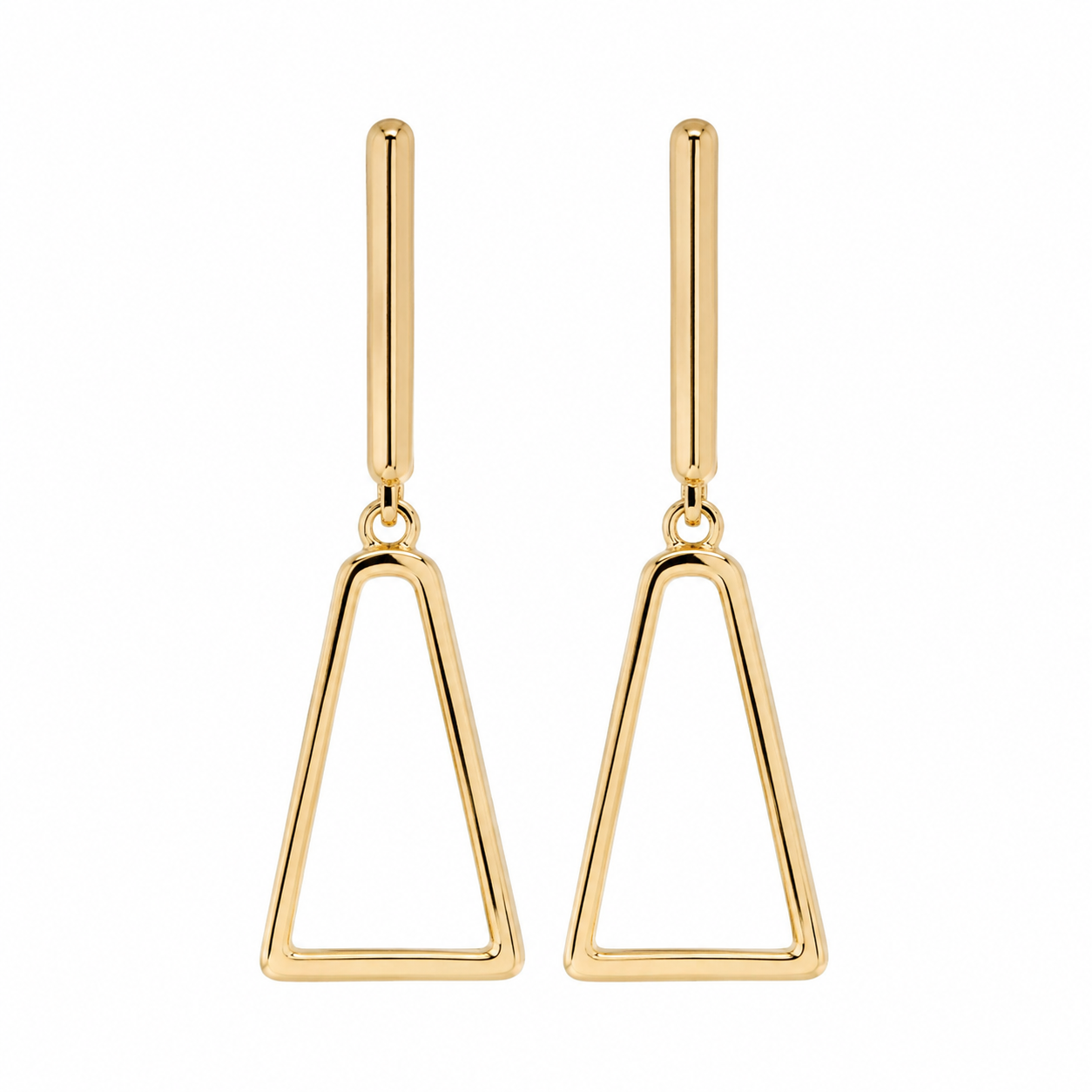 Geometric Line Drop Earrings