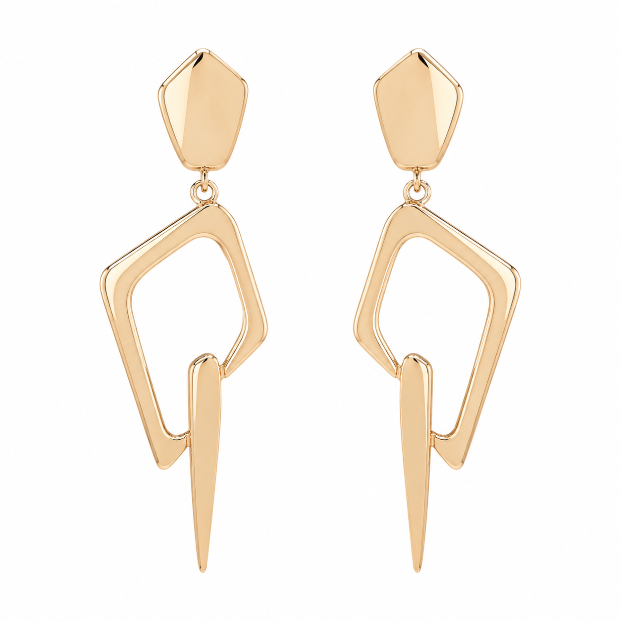 Abstract Geometric Drop Earrings