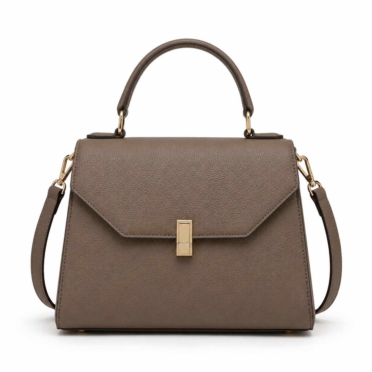 Architected Top-Handle Handbag: Modern Variation
