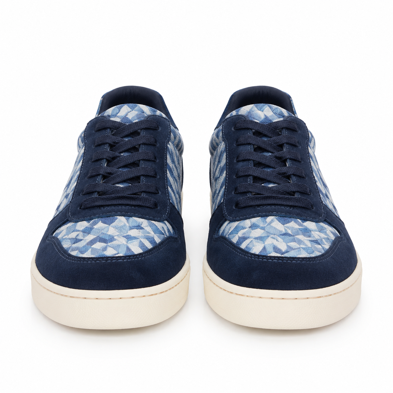 Chic Patchwork Suede Sneakers