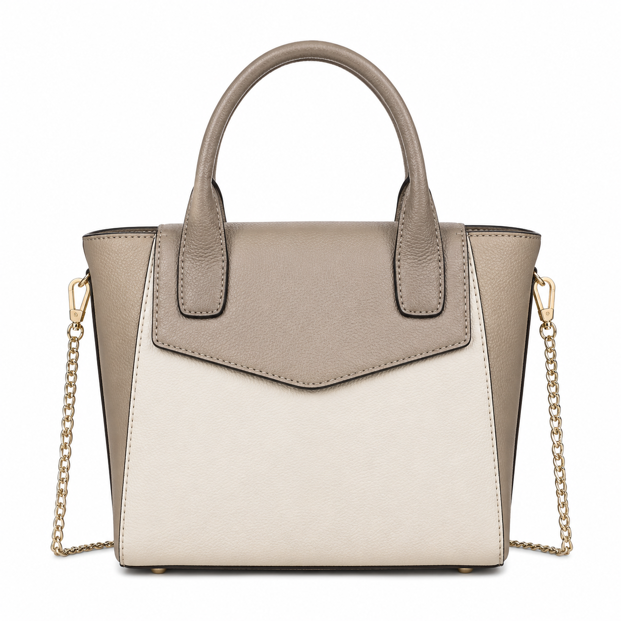 A Reimagined Structured Handbag with Clean Geometry