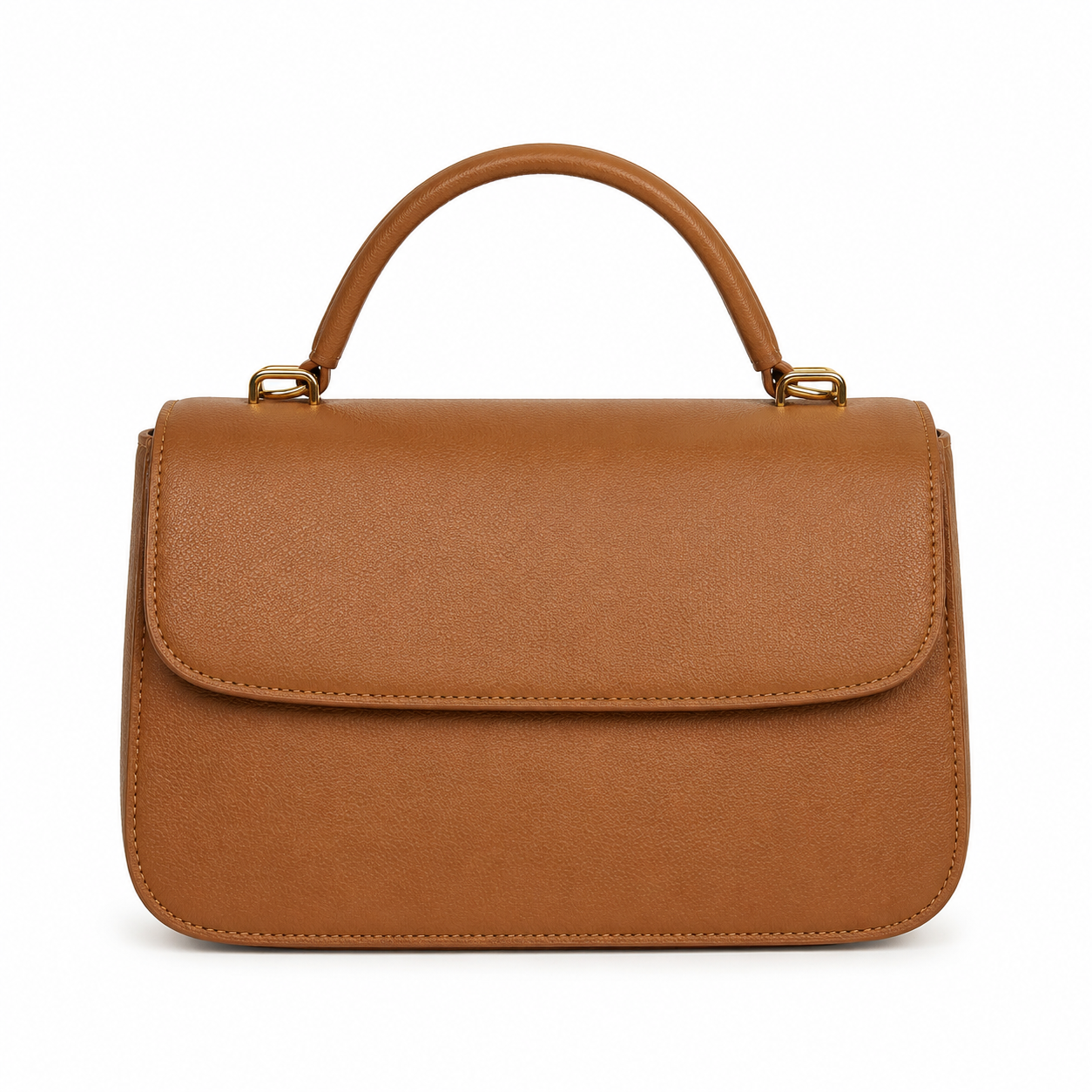 Minimalist Structured Top-Handle Handbag