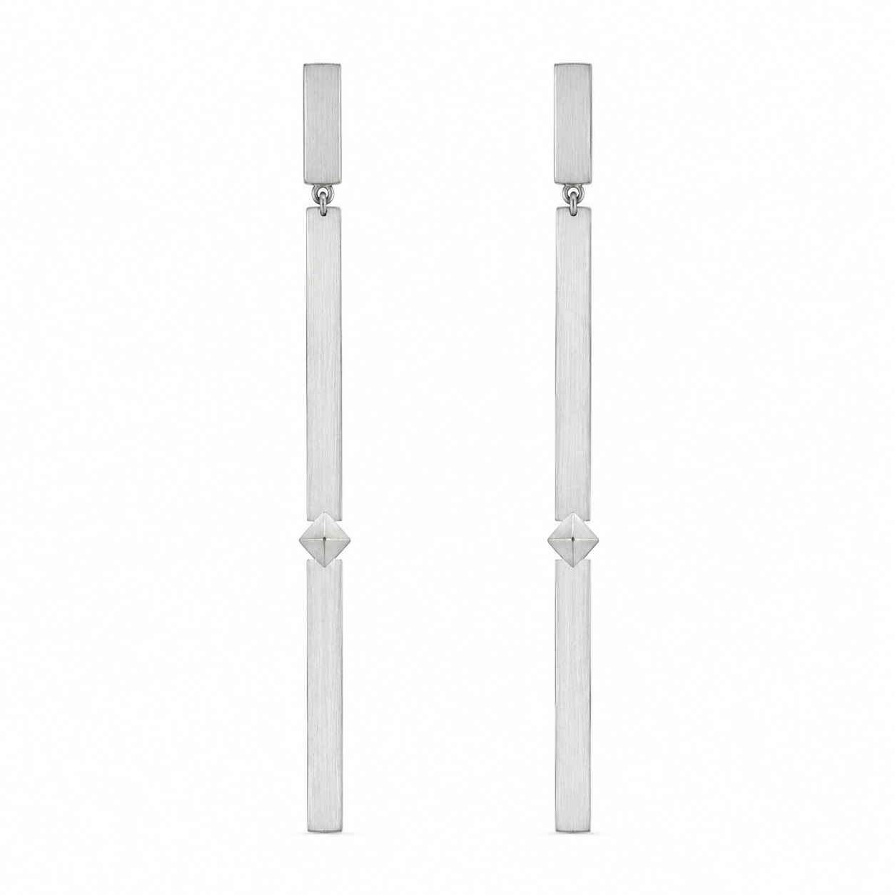 Geometric Line Drop Earrings