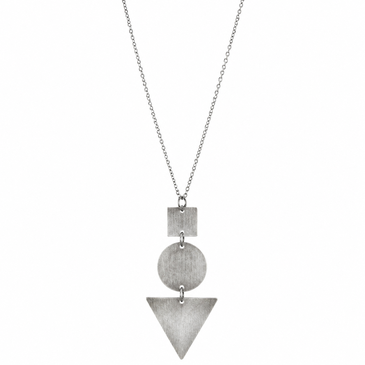 Vintage Geometric Long Necklace