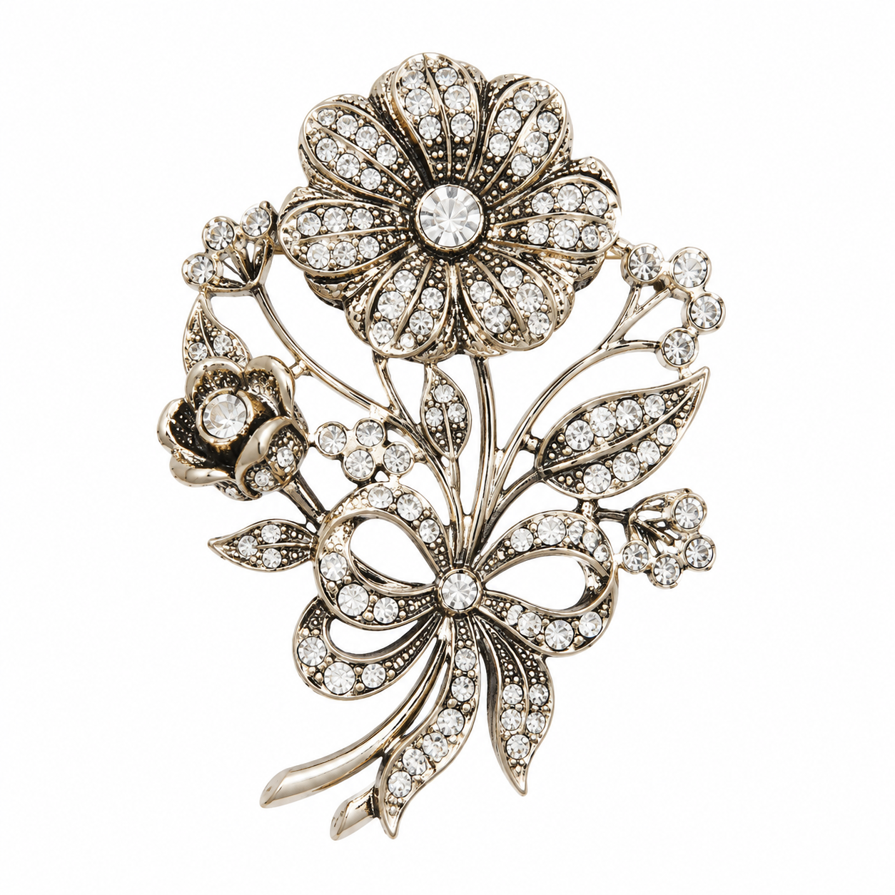Vintage Floral Brooch