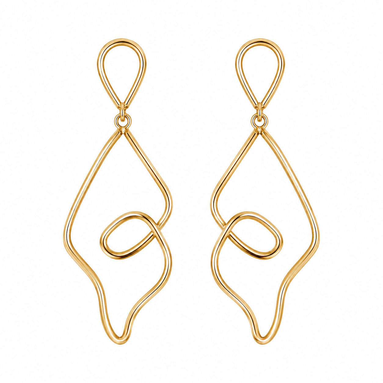 Geometric Line Metal Earrings