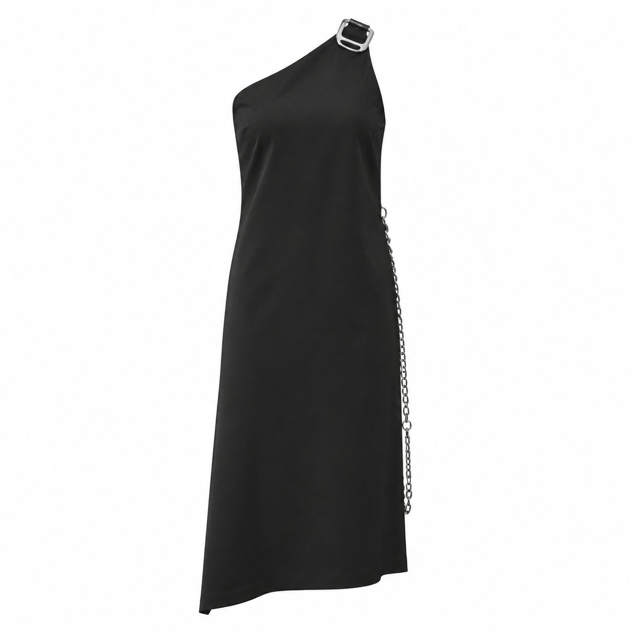 Deconstructed Straight Dress with Metal Embellishments