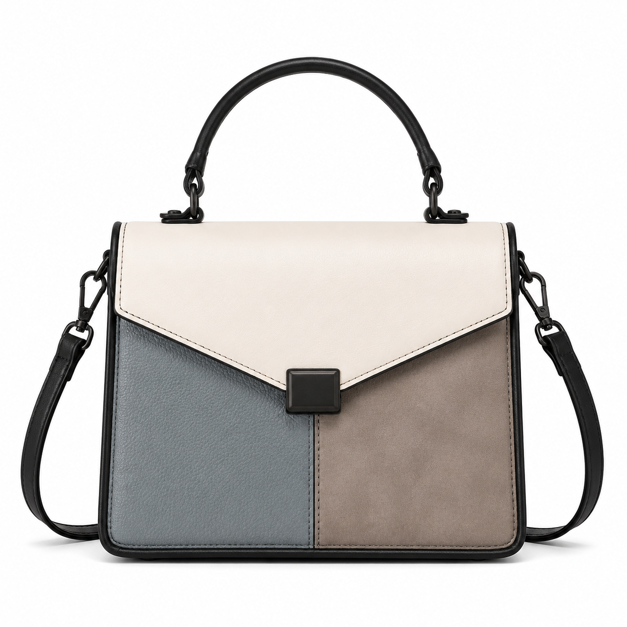 Color-Block Petite Top-Handle Handbag