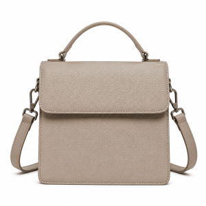 Minimalist Square Compact Top-Handle Bag