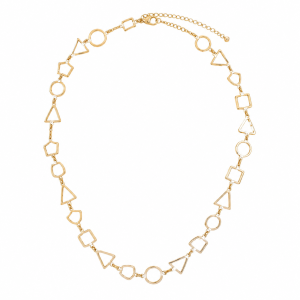 Geometric Chain Necklace