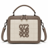 24 24-21 Two-Tone Boxy Handbag