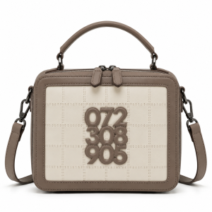 24 24-21 Two-Tone Boxy Handbag