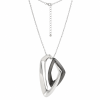 Geometric Inset Metal Necklace