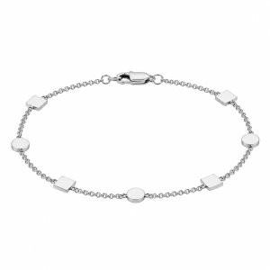 Minimalist Geometric Chain Bracelet