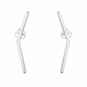 Geometric Line Stud Earrings